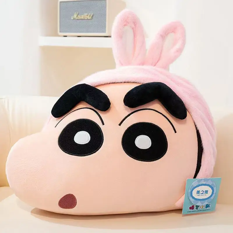 

Miniso's latest Crayon Shin chan headband pillow filled with plush toys, cartoon anime cute gifts for friends, and fun dolls
