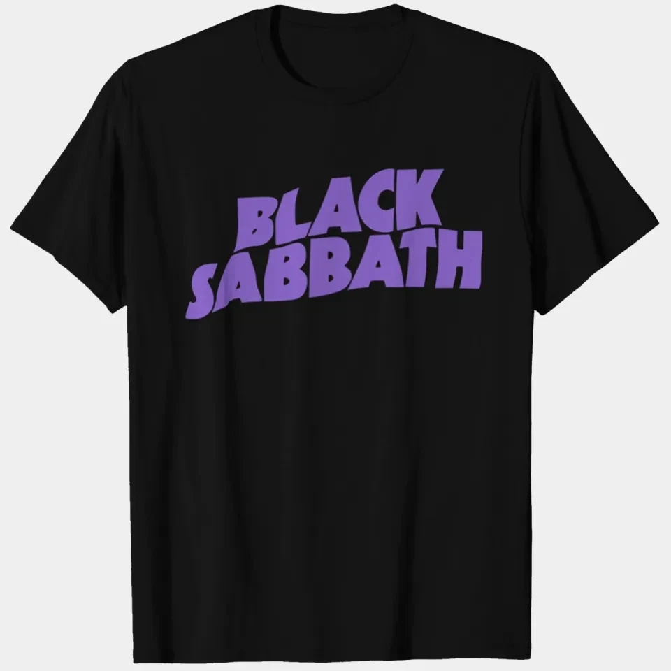 Camiseta com logotipo do Black Sabbath, camiseta masculina de música rock and roll, clássica, nova camiseta masculina de verão de alta qualidade