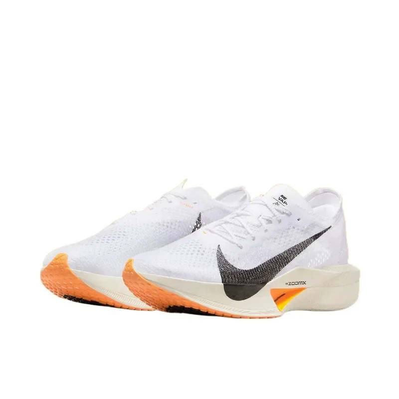 

Nike ZoomX Vaporfly NEXT% 3, мужские и женские белые, черные, оранжевые, углеродные, устойчивые к истиранию амортизирующие кроссовки DX7957-100