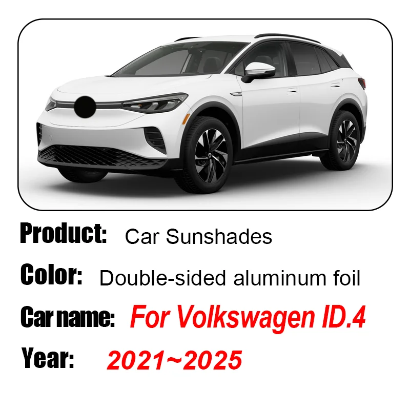 لفولكس واجن لشركة فولكس فاجن ID.4 ID4 2021-2025 تغطية السيارة المغناطيسي ظلة شبكة ظلة واقية من الشمس حماية الخصوصية قطع غيار السيارات #2