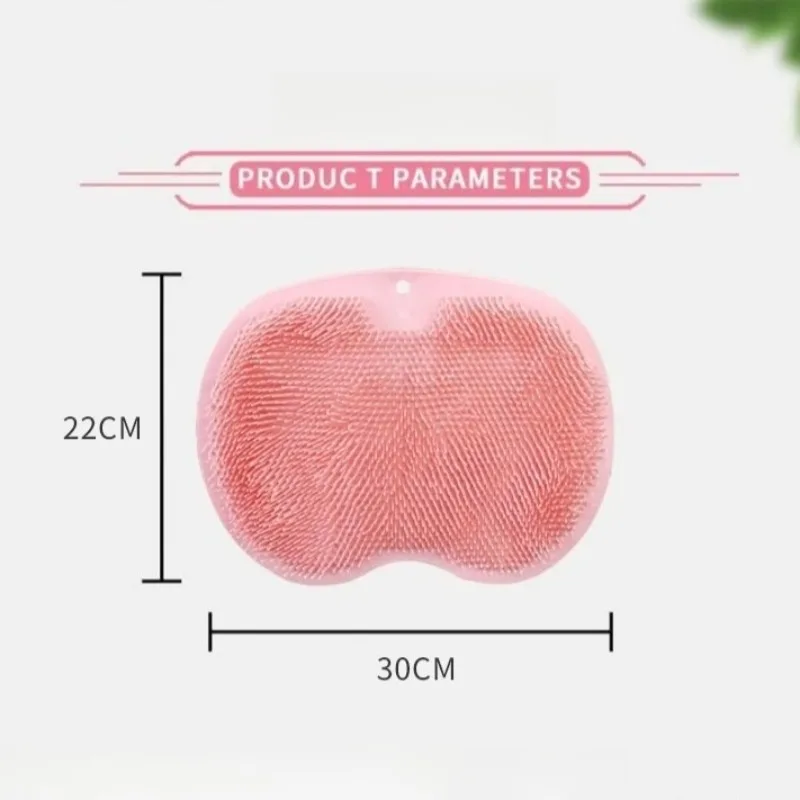 Exfoliating Shower Massage Foot Pad Silicone Anti-slip Bath Mat Back Massage Brush Body Cleaning Bathing Accessories