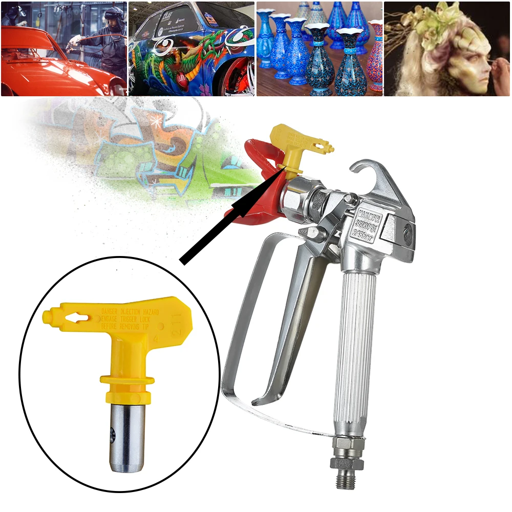 Инструмент для аэрографа, профессиональный электрический безвоздушный распылитель высокого давления, наконечник, износостойкие аксессуары для сопел