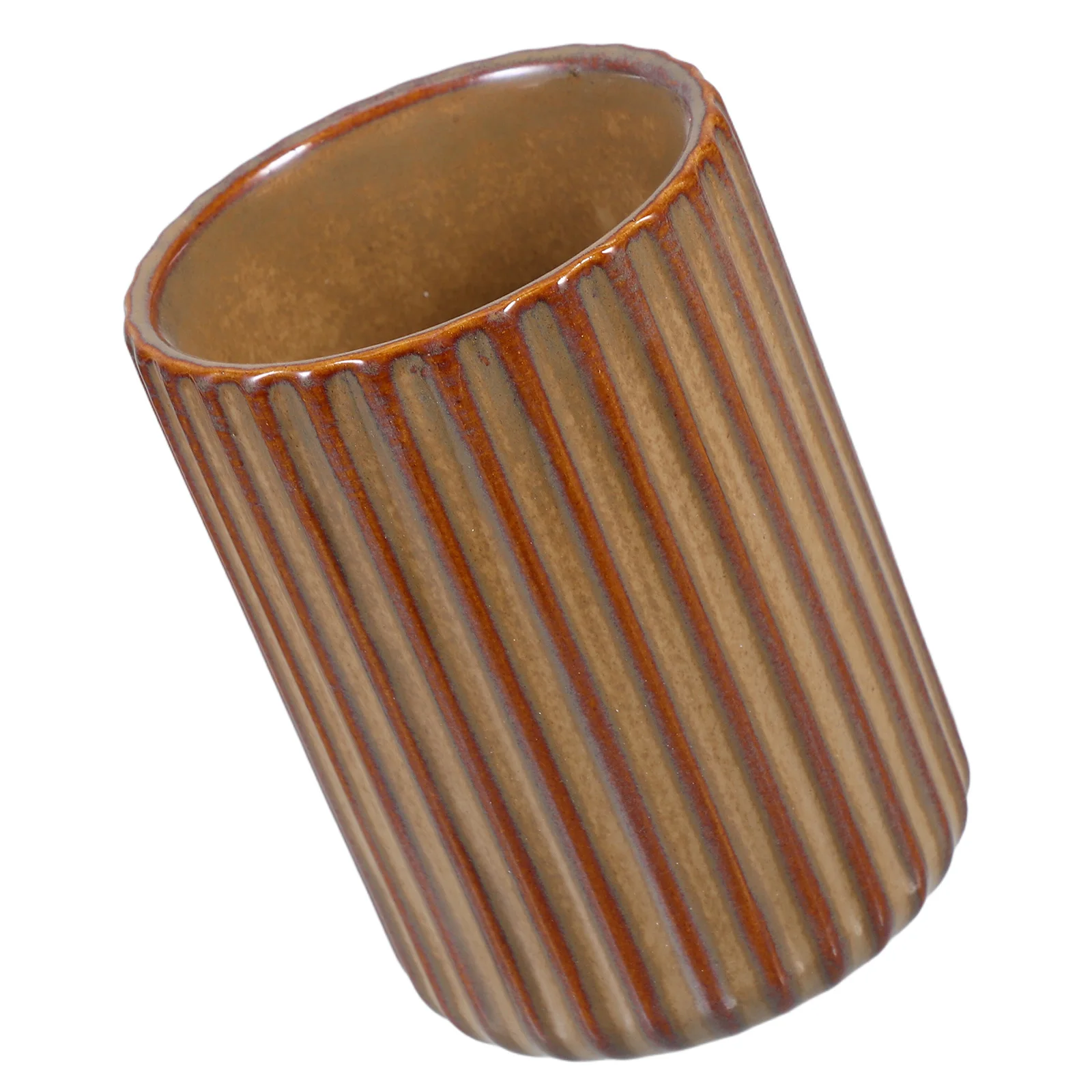 

Vintage Striped Water Mug Ceramic Milk Cup 300Ml Retro Coffee Tea Office Beverage Drinking Mug Vintage Milk Cup