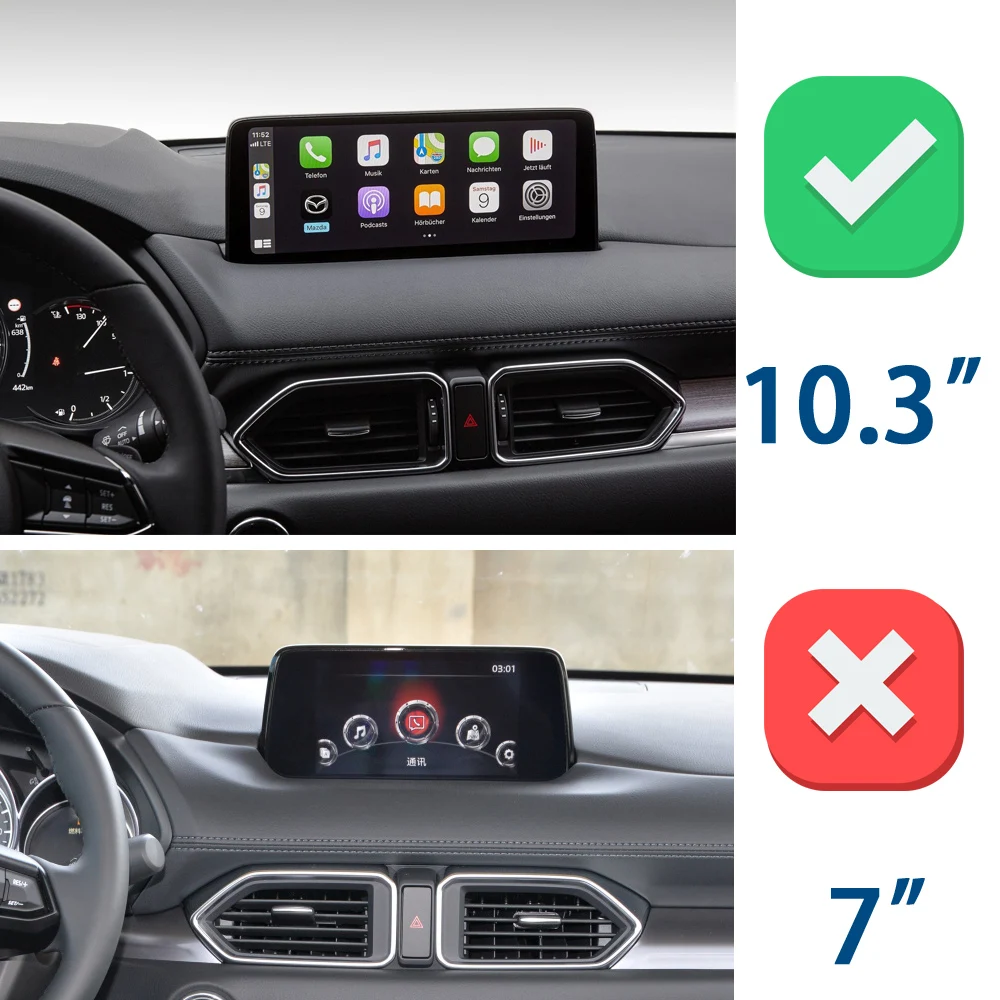 Für Mazda CX-5 CX5 KF 2021-2025 Auto-Handyhalterung Bildschirm-Fixierclip Kabelloses Ladegerät Maßgefertigte Handy-Bildschirmhalterung Zubehör – Detail 1