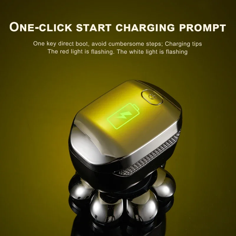 ماكينة حلاقة كهربائية Xiaomi Komingdon IPX6 متعددة الوظائف 5 في 1 ماكينة حلاقة للشعر قابلة لإعادة الشحن ماكينة حلاقة دوارة للرجال ماكينة حلاقة للرأس