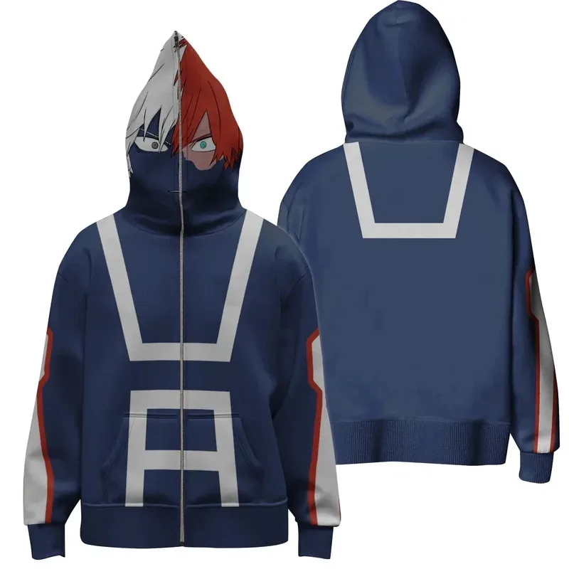 Lili 123 Anime Midoriya Izuku Bakugo Katsuki Dabi Todoroki Shout sudaderas con capucha de dibujos animados para adultos disfraz de Halloween y Navidad