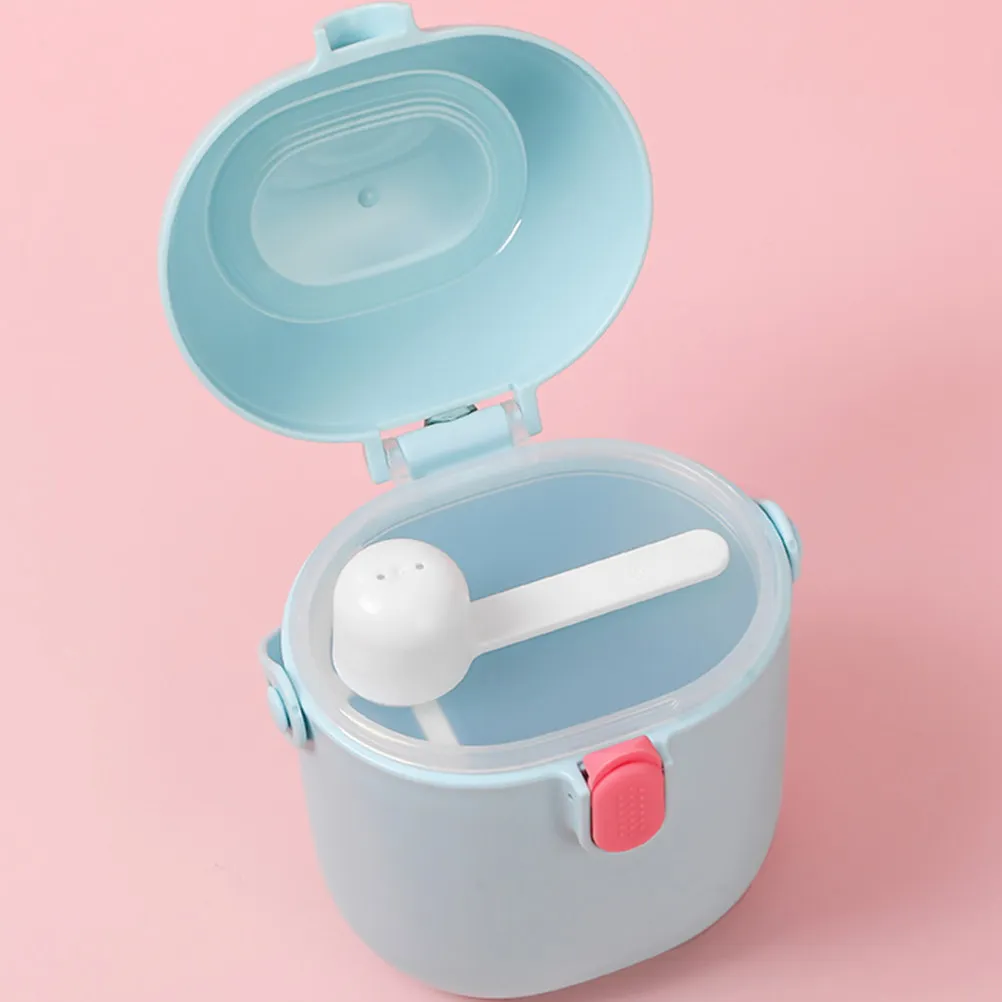 2Set Baby Formula Holder Colorful Milk Powder Case Double Seal Leakproof Spoon Portable Infant Powder Container