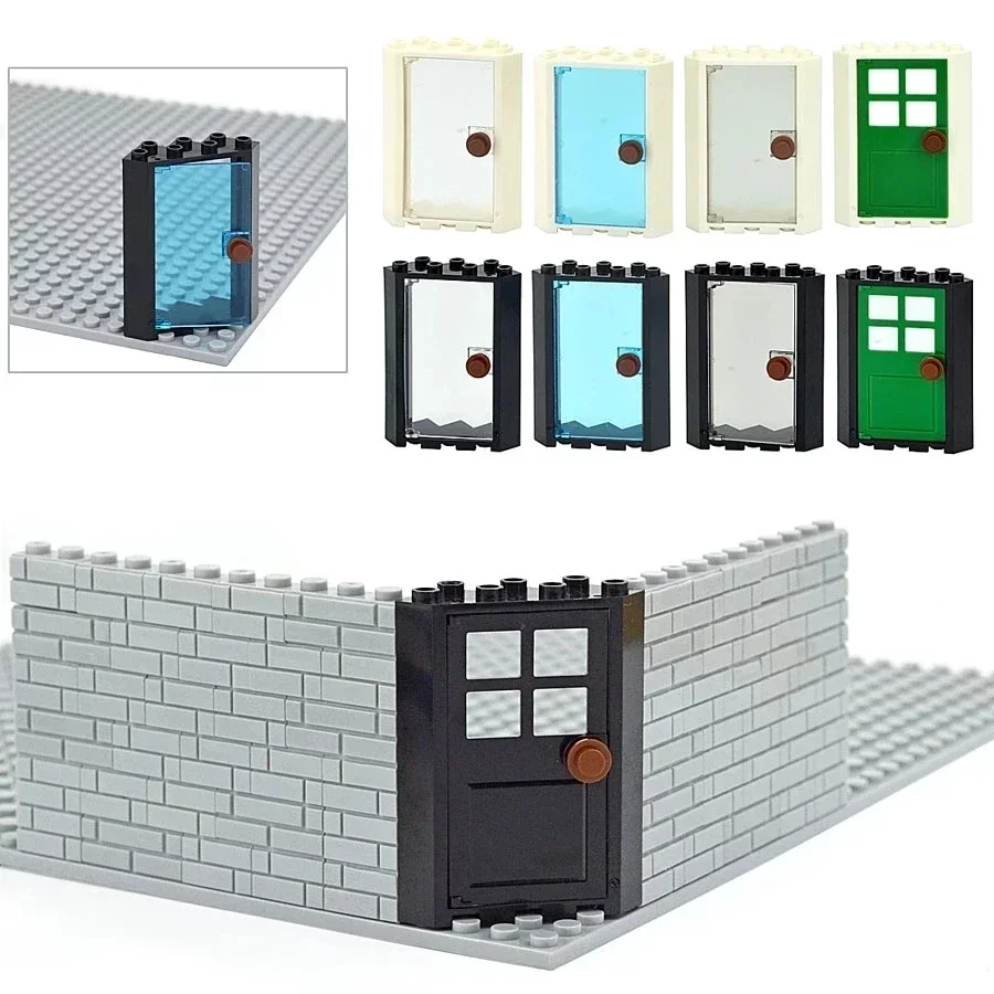 City Friends Wall Figures Bricks DIY Construction MOC Building Blocks Thick 1x2 1x3 1x4 L Dots Compatible Leduo 98283 15533