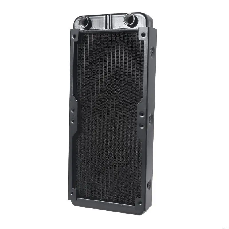 

652F 18 Pipe Aluminum Heat Exchanger Radiator for PC CPU CO2 Water Cool System Computer G1/4" Aluminum Radiator with Tube