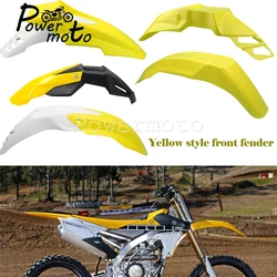 Yellow Motocross Front Splash Fender Universal Motocross Supermoto Mudguard Off-Road For Yamaha Suzuki DR650SE DRZ RMZ DR RM RMX