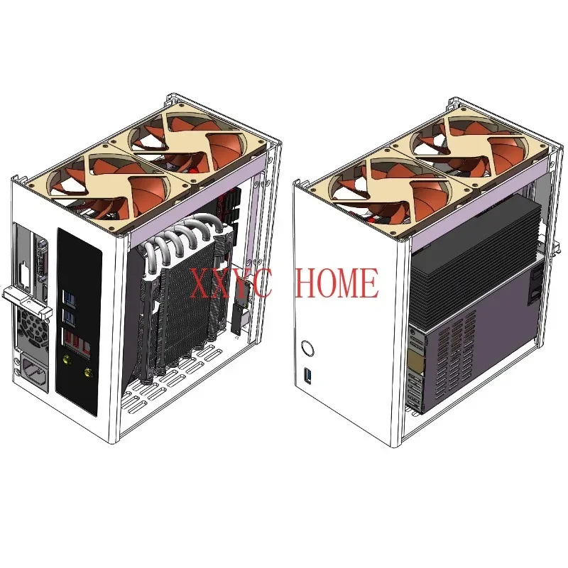 ZS-A4DC/ITX Half Height Knife Card Chassis Version V3  4.3L Volume