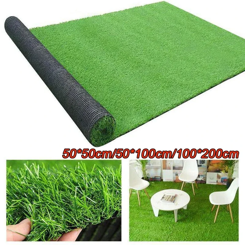 Simulation Lawn Green Artificial Fake Synthetic Grass Carpet Non-slip Landscaping Lawn Mats Garden Courtyard Decoration