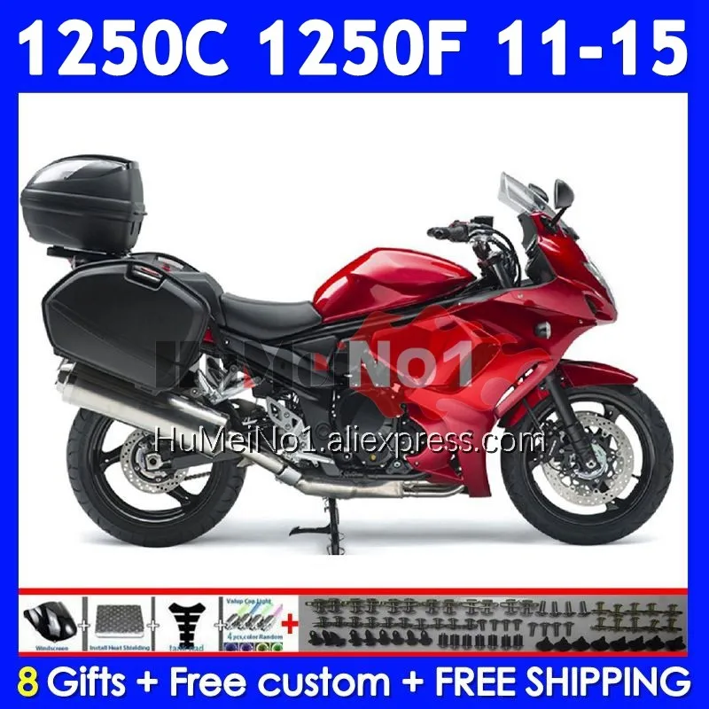 Kit For SUZUKI Bandit Metal red GSX1250F GSXF 1250 11 12 13 14 15 124No.1 GSXF1250 GSX1250C 2011 2012 2013 2014 2015 Fairing