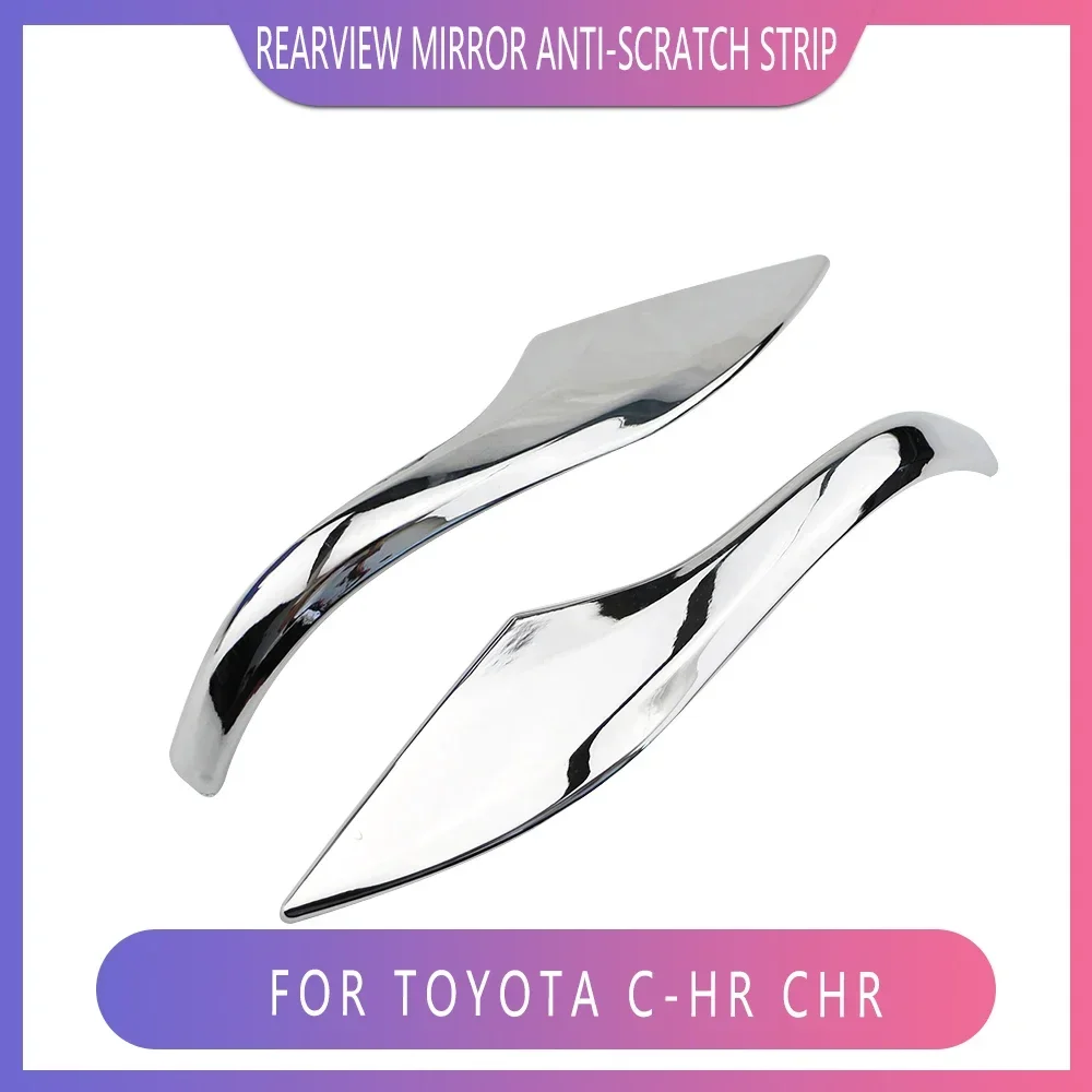 Car Rearview Mirror Cover Trim for Toyota C-HR CHR 2016 - 2022 ABS Chrome Car Rear View Mirror Decoration Sticker Accessories