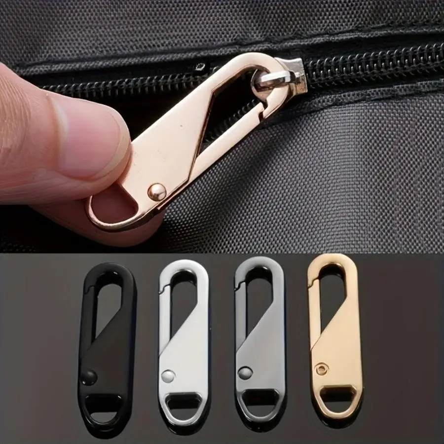 1/5/10/20/50/100pcs Multi-Functional Replacement Zipper Pulls, Multicolor (Random Colors), Easy to Install with Detachable Heads