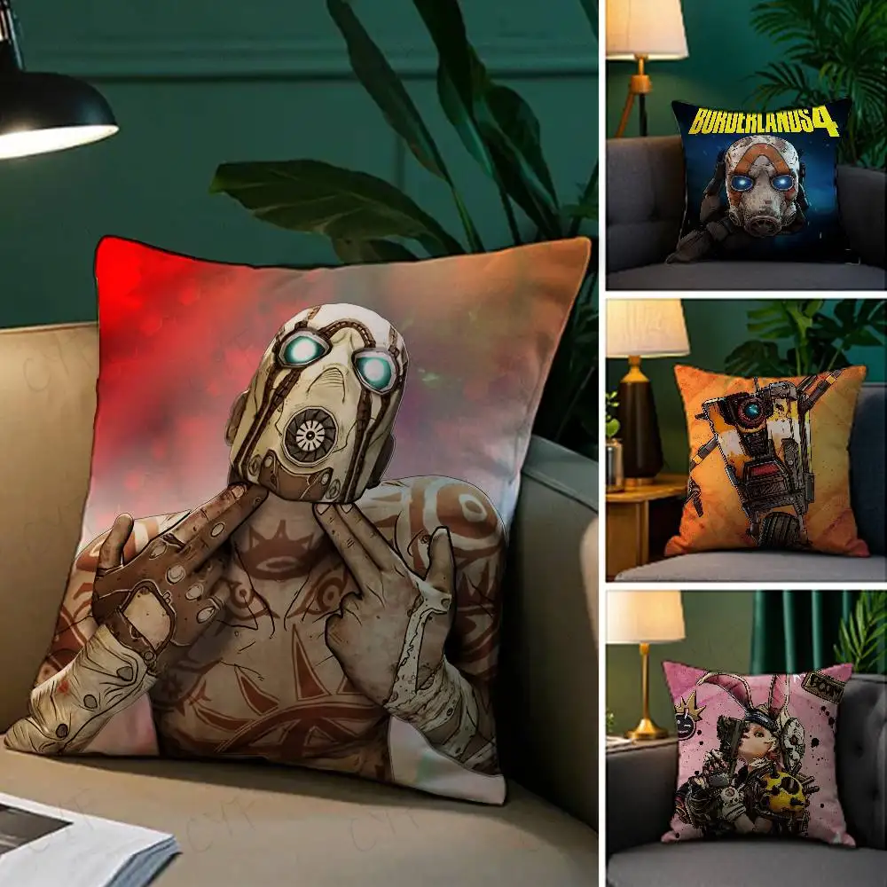

Funny Game B-BORDERLANDS Pillow Case Custom Printed Brushed Fleece Pillow, Baby Skin-Touch, Eco-Friendly Dye-Sublimation Cushion