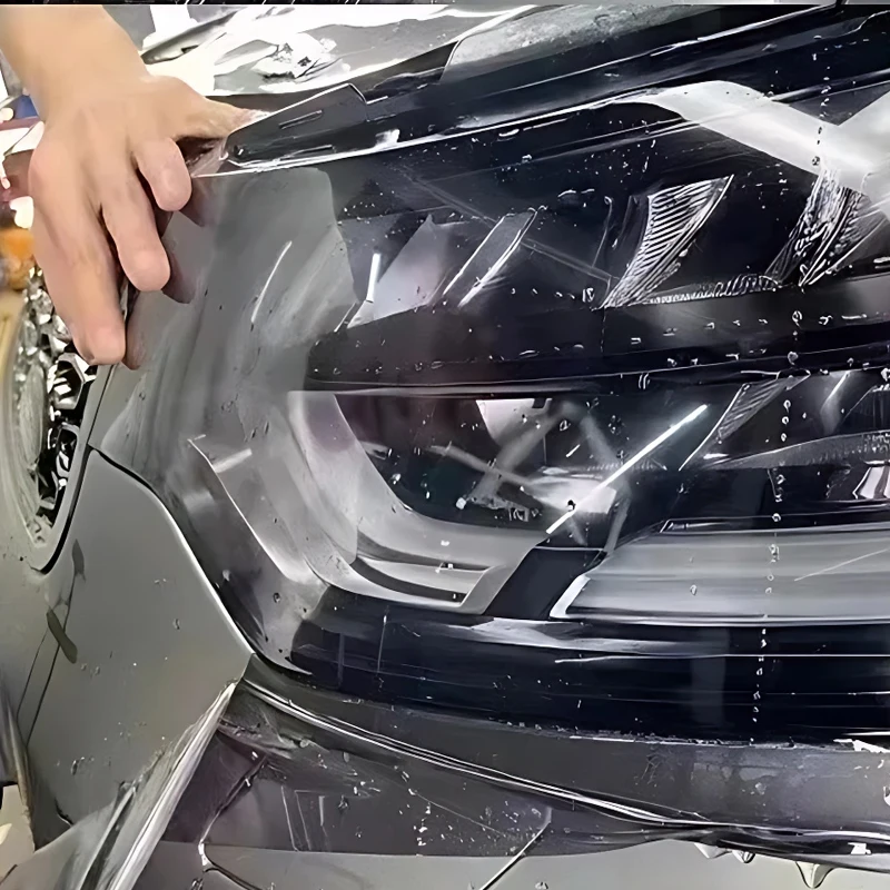 Car Headlight & Taillight & Fog Light Lamp wrap Film Smoke Black TPH PU PPF Protective Film For Car Styling Motorcycle Decorate
