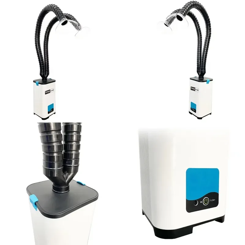 for Fumego New 0.3 Micron 99.97 Percent Filter Adjustable Hose Fume Extractor Soldering Brushless Motor Benchtop Air Cleaning