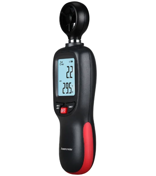 

HEDAO WT82 цифровой измеритель скорости ветра анемометр датчик расхода воздуха температура ЖК-дисплей автоматический тахометр WT82