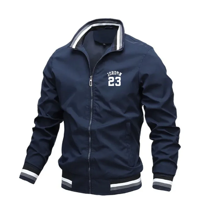 

Men's jacket, casual jacket, windproof coat, suitable for daily wear, with personalized logo patterns designed on it