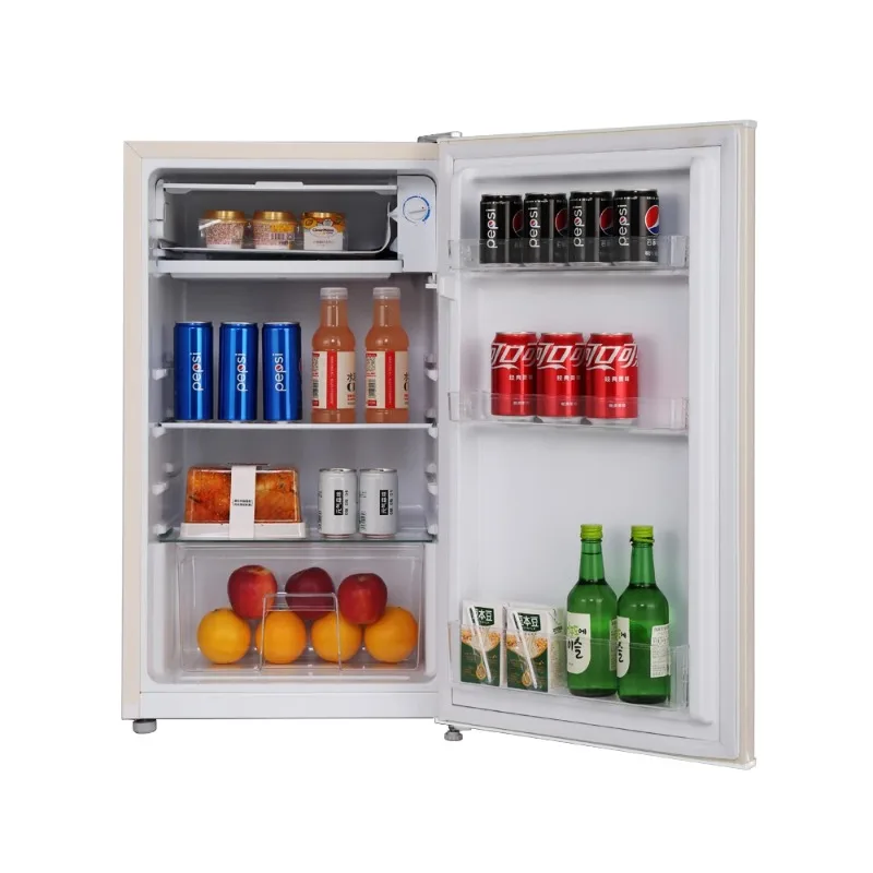 3.2 Cu.Ft Mini Fridge with Freezer Adjustable Thermostat Single Door Compact Refrigerator for Hotel