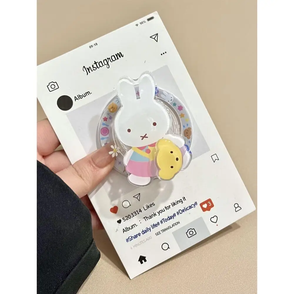 ミッフィーラビット シンプルでクリアなブルーカラーは、iPhone16、15、14、13Pro Maxシリーズのマグネット式スマホケースに最適です。