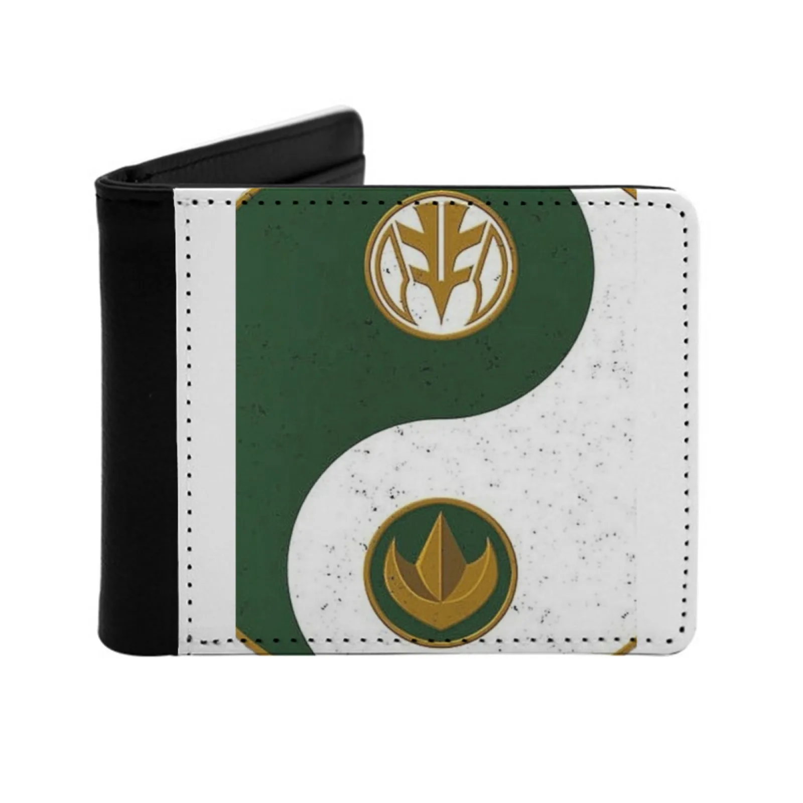 

Green And White Ranger Balance Personalized Men's Leather Wallet Card Money Bag Pu Leather Wallet Green Ranger Ranger Blue