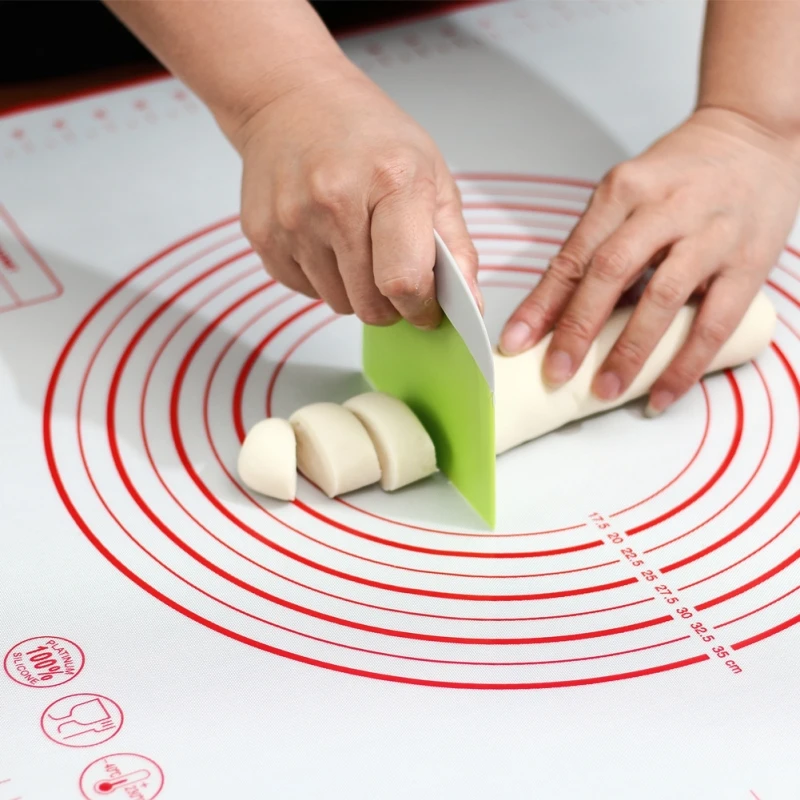 

Silicone Baking Mat Pad Baking Sheet Pizza Dough Maker Pastry Kitchen Gadgets Non-Stick Rolling Dough Mat Cooking Tools Bakeware