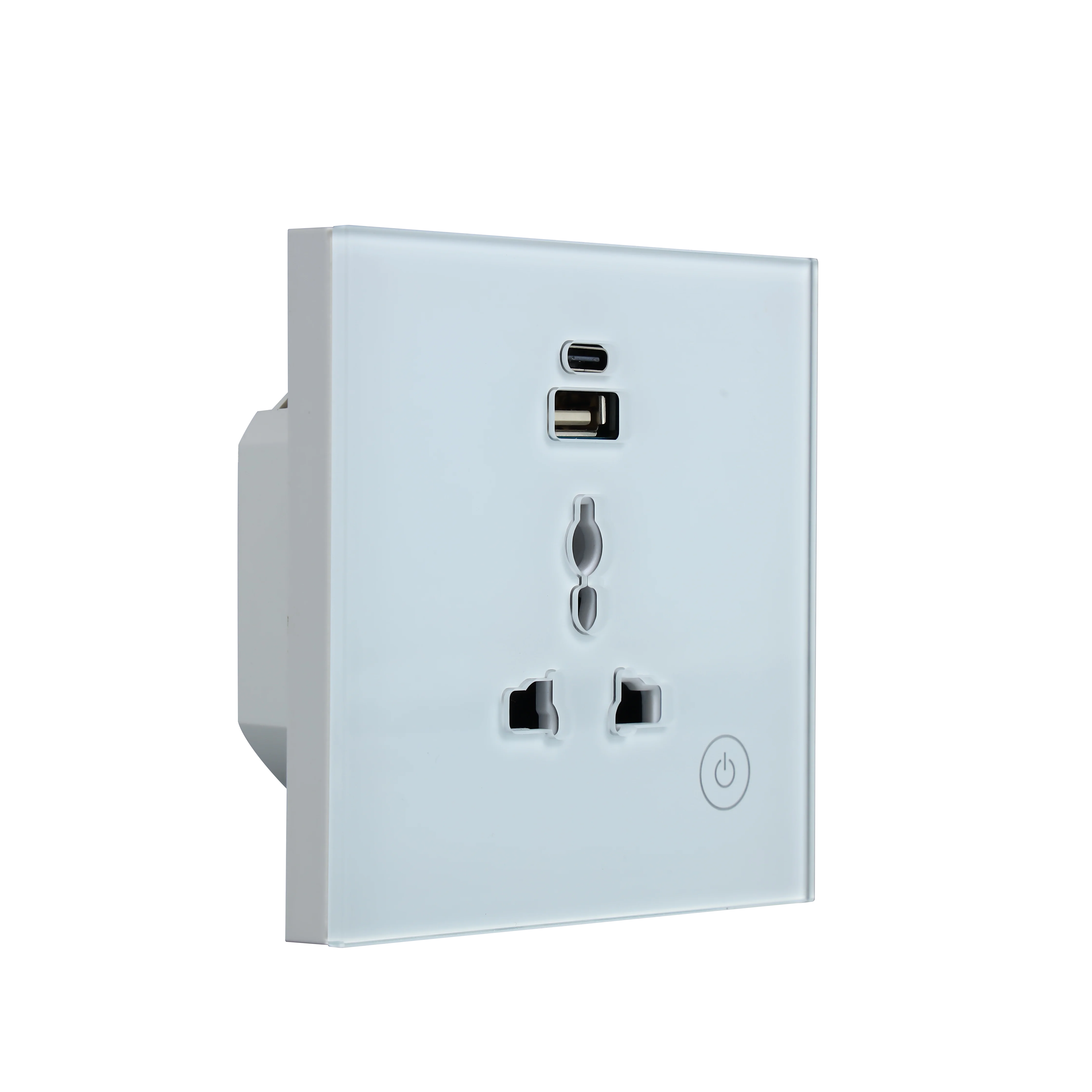 Enchufe de pared con Control WIFI, enchufe eléctrico Universal con puerto USB, Alexa, Google Voice, Smart Home, Tuya, EE. UU./Reino Unido, interruptor inteligente