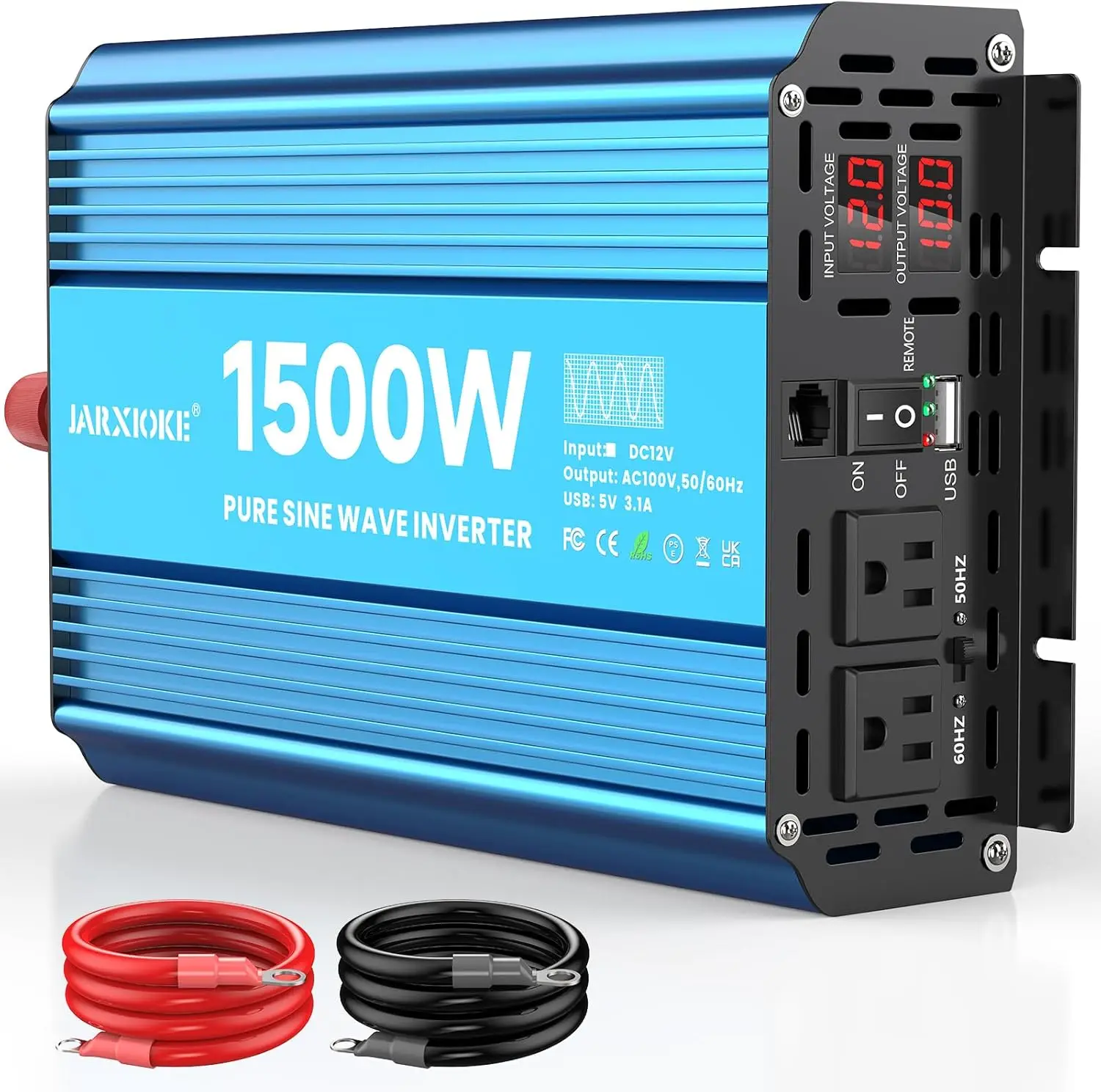 yZ[zJARXIOKE Co[^[ 12V 100V gp[ Ro[^[ 1500W uԏo 3000W s[N LEDfBXvCt RVԗpCo[^[