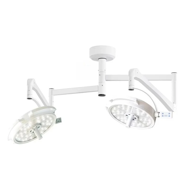Medical Operating Room Led Lamp Shadowless Surgical Led Light Ceiling Mounted Double Surgery Light for Animal Care