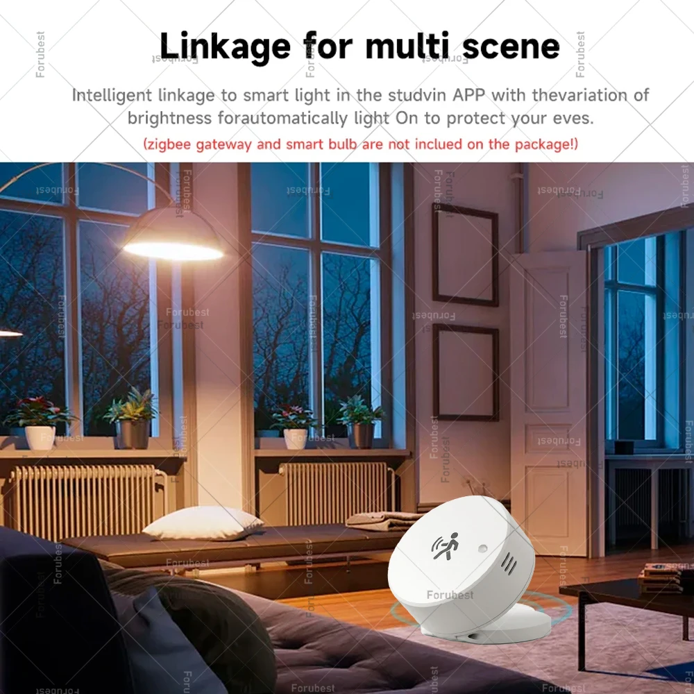 Smart Zigbee Human Presence Sensor 24G Mmwave Radar Motion Detector Temperature Humidity Light Detection For Z2M Tuya Smart Life image 6