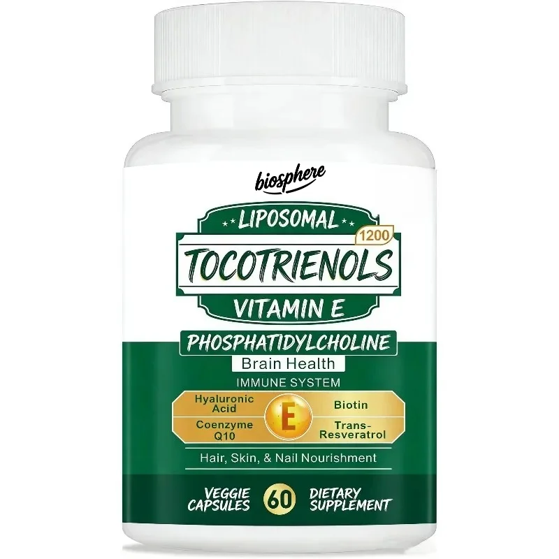 1200MG Vitamin E tocopherol supplement phosphatidylcholine 60 capsules