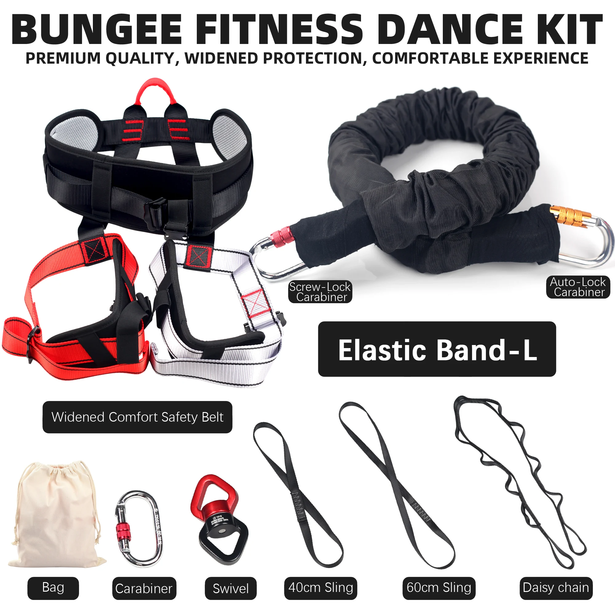 Yoga Bungee Fitness Set Gym Cord Kit Dance Rope Dance workout Resistance Exercise Latex Tube Equipment Pull Rope Training Bands