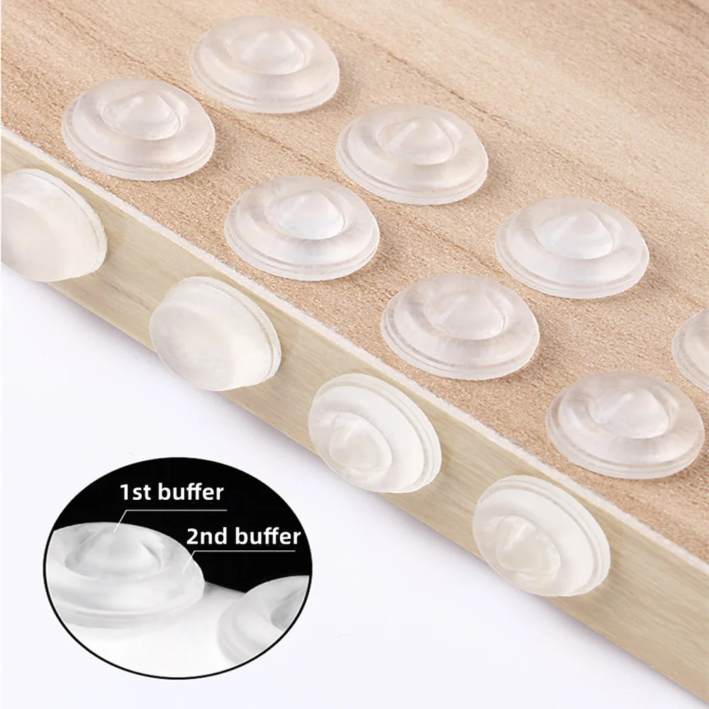 50-64Pcs Self Adhesive Door Handle Buffer Stopper Cabinet Bumper Silencer Damper Furniture Anti-collision Pad  Wall Protector