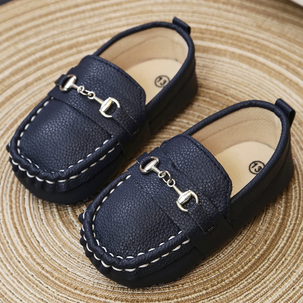 Yibubu-Chaussures pour bébés, mocassins décontractés pour garçons, mocassins confortables à semelle souple, chaussures plates pour les premiers pas des nouveau-nés