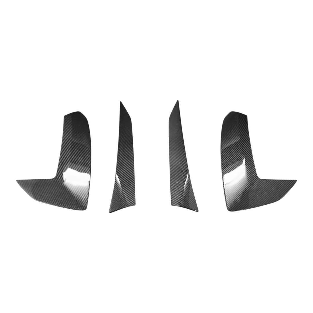 

True Carbon Fiber Side Vent Door Handle Cover Pair for 20 C8