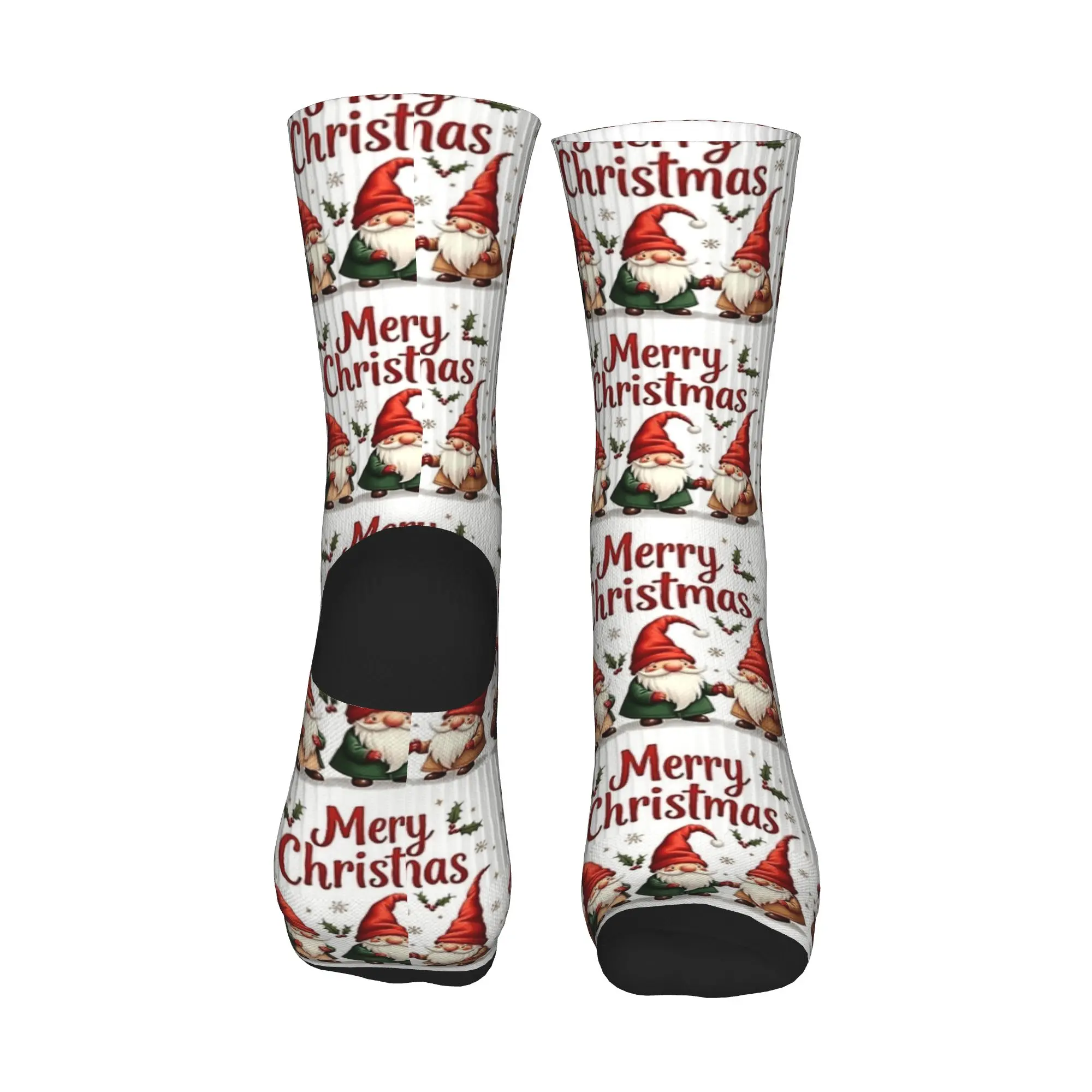 عيد ميلاد سعيد رائعتين عيد الميلاد سعيد التماثيل الجوارب الخريف جوارب الحديثة الكبار الرجال الجوارب المطبوعة في الهواء الطلق عدم الانزلاق الجوارب #3