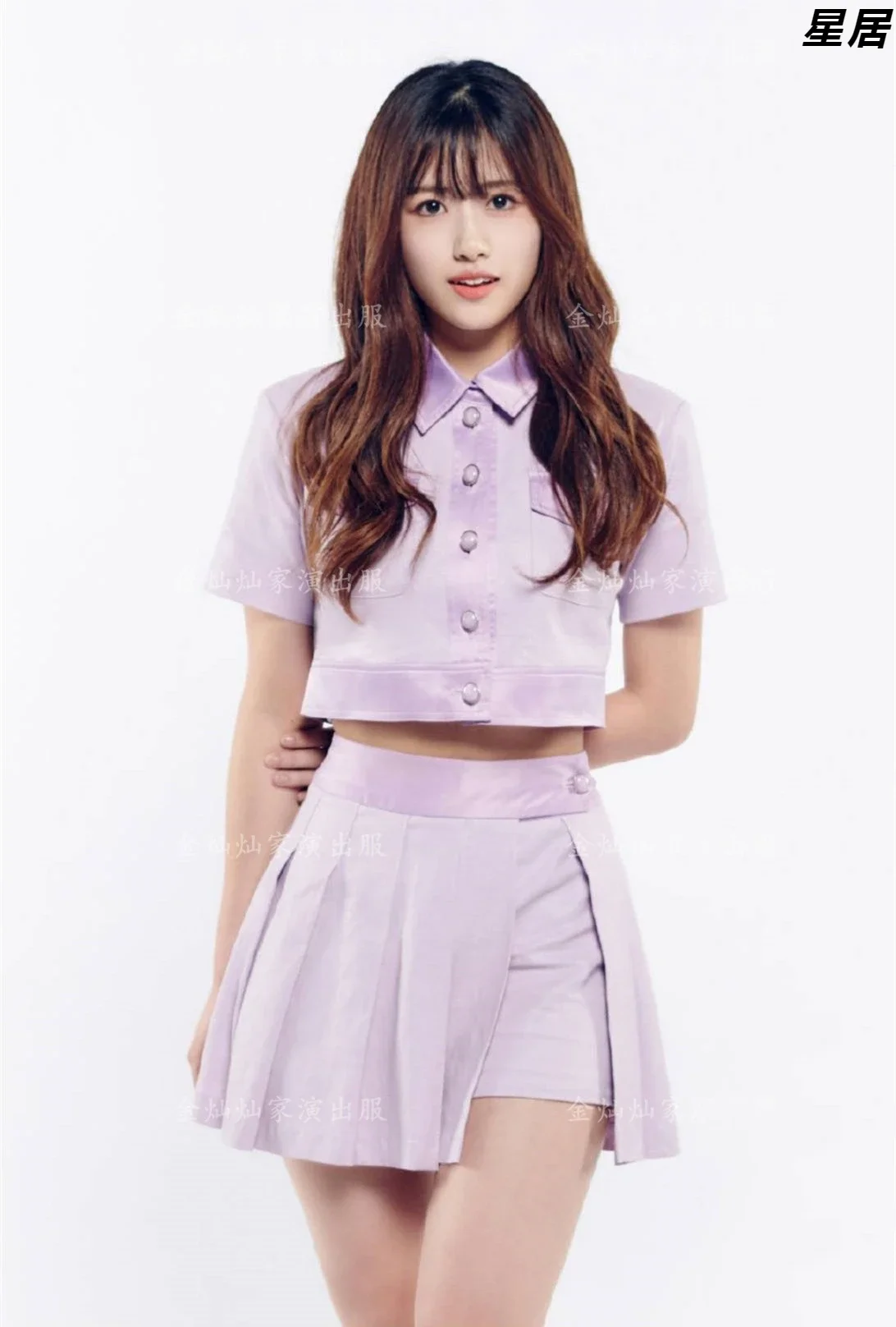 Kpop Concerto coreano Abiti jazz Woemn Group Costumi di performance sul palco Camicia a maniche corte Gonna corta sexy Abbigliamento da festival