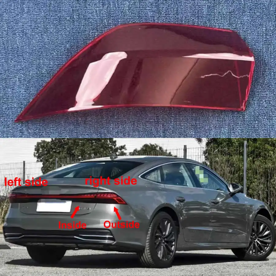 

Для Audi A7 2019-2025: Накладка на задний фонарь, крышка заднего сигнального/парковочного света, корпус из плексигласа, автомобильные аксессуары