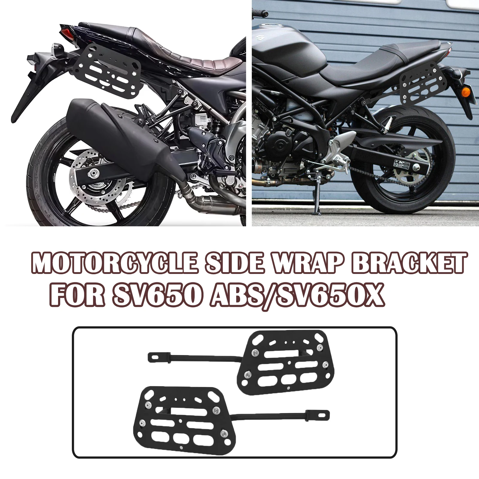 

Новая седельная сумка для мотоцикла, подходит для SV650 ABS 2015-2025 SV650X 2018-2024 2025 SV650 X, опорные стойки, багажники, боковой багажник