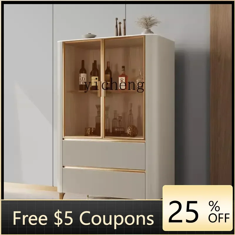 

GZ седельное кожаное домашнее настенное стекло для гостиной, встроенный шкафчик, стеклянная витрина