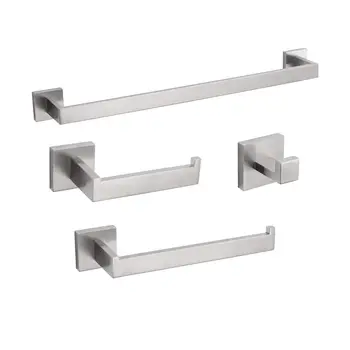 Bathroom Hardware Set Bathroom Accessories Black Robe Hook Towel Rail Bar Rack Bar Shelf T