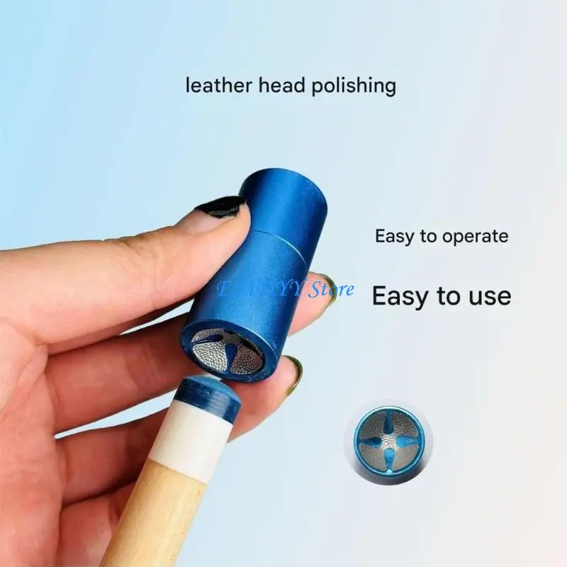 

G6DE Billiard Cue Head Repairer Billiard Pool Cue Tip Shaper Polishing Cue Tip Repair