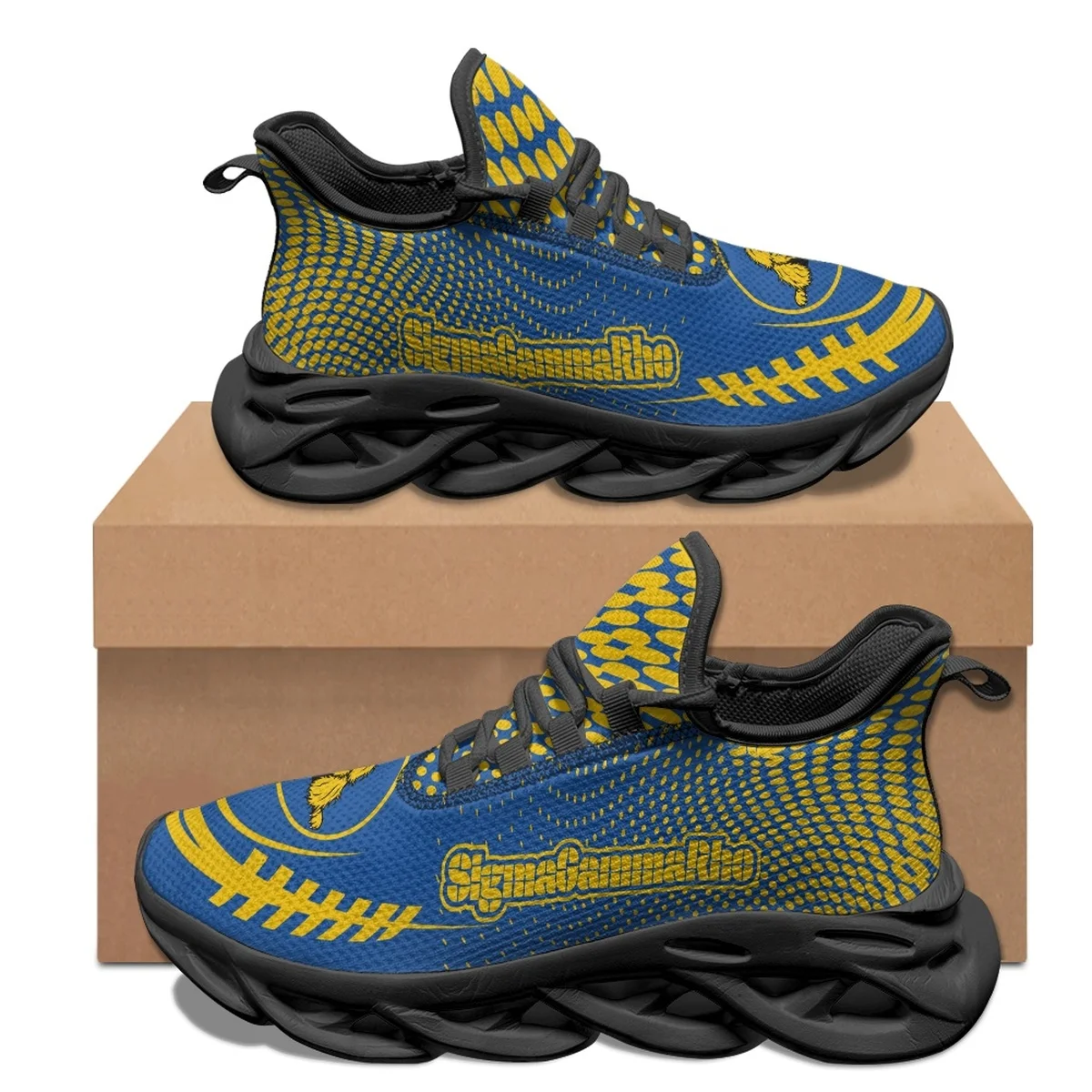 Sigma Gamma Rho Brand Design Mesh Sneakers Poodle Pattern Casual Outdoor Walking Shoes Lightweight Non-slip Running Shoes Zapato