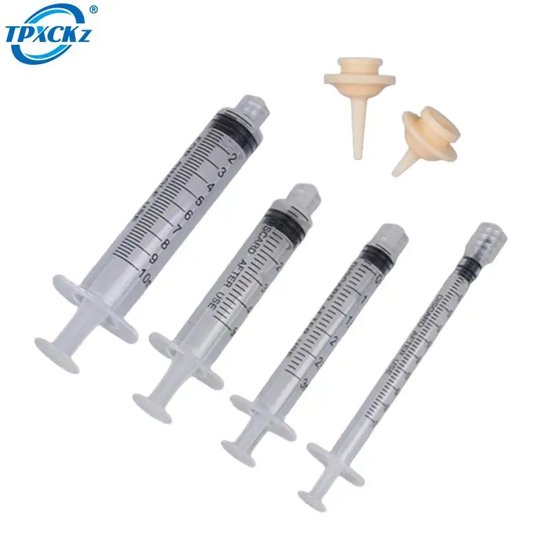 1ML-10ML Pet Feeding Nipple For Puppy Dog Cat Hamster Feeding Pacifier Medicine Feeding Oral Syringe With Silicone Nipple Feeder