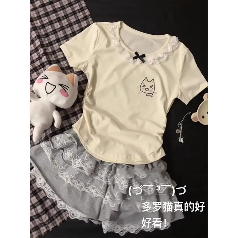 Neue Subkultur Y2k Zwei Stück Set Frauen Punk Dark Nette Tops + Spitze Mini Röcke Anzug Harajuku Japanischen Kawaii Design outfits 2025