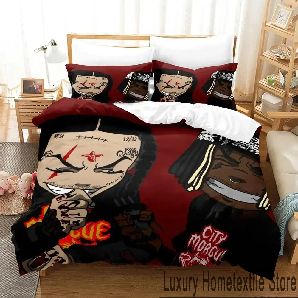 3D Print Zillakami Rapper Bedding Set Boys Girls Twin Queen King Size Duvet Cover Pillowcase Bed boys Adult Home Textileextile