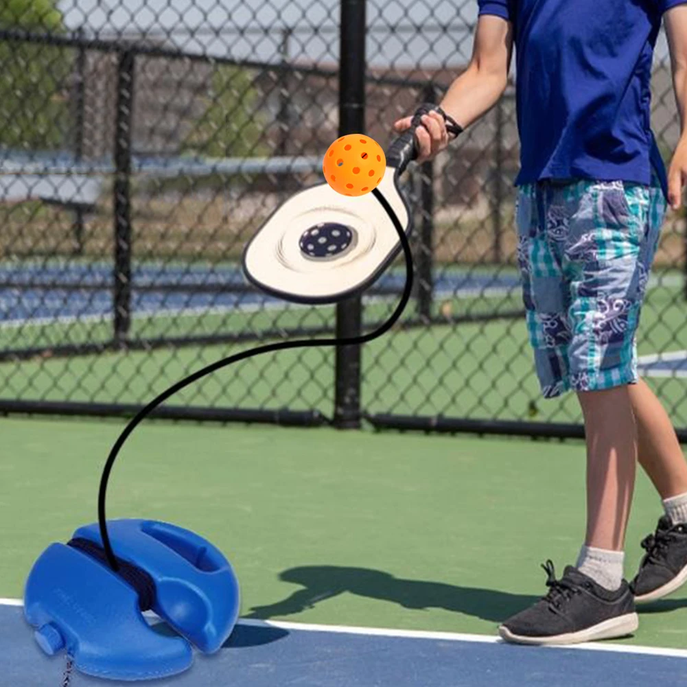 Pickleball Training Aids Bases With Elastic Rope Ball Professional Pickleball Practice Tool Self-Duty Rebound Pickleball Trainer