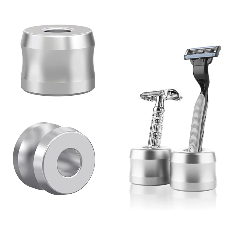 Soporte de maquinilla de afeitar de seguridad A66K-2 uds, diámetro de apertura de 0,7 pulgadas (18,5 Mm), soporte de afeitado para hombres para baño para Gillette Skinguard